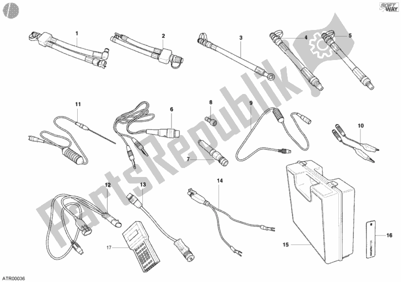 Tutte le parti per il Strumento Di Controllo Della Pressione del Ducati Supersport 1000 SS 2004